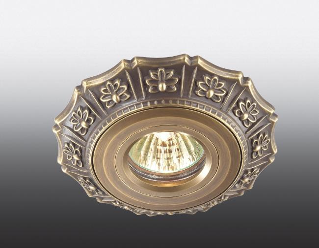 Встраиваемый светильник с узорами Vintage 369933 Novotech