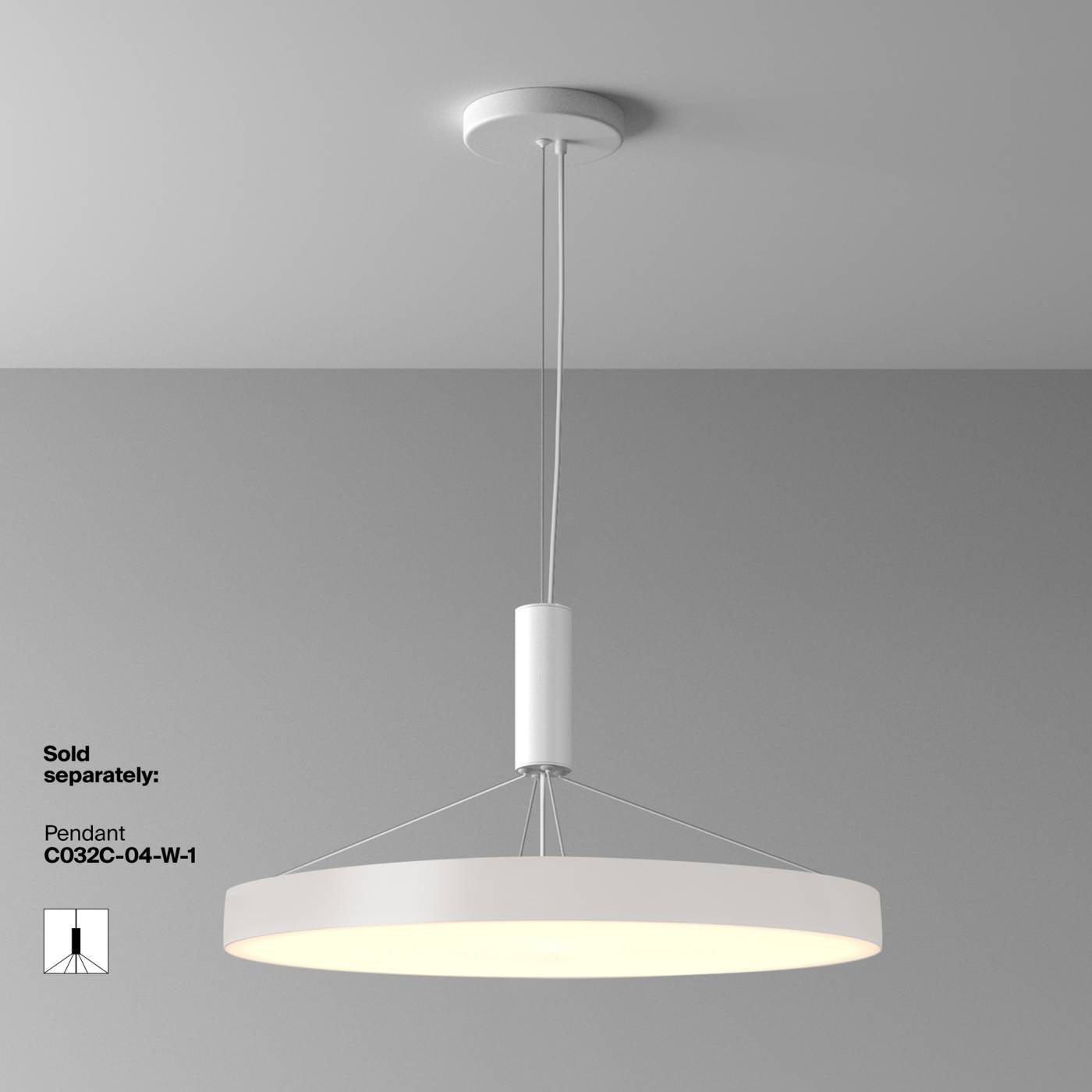 C032CL-90W3K-RD-W Светильник потолочный Maytoni Zon C032CL-90W3K-RD-W