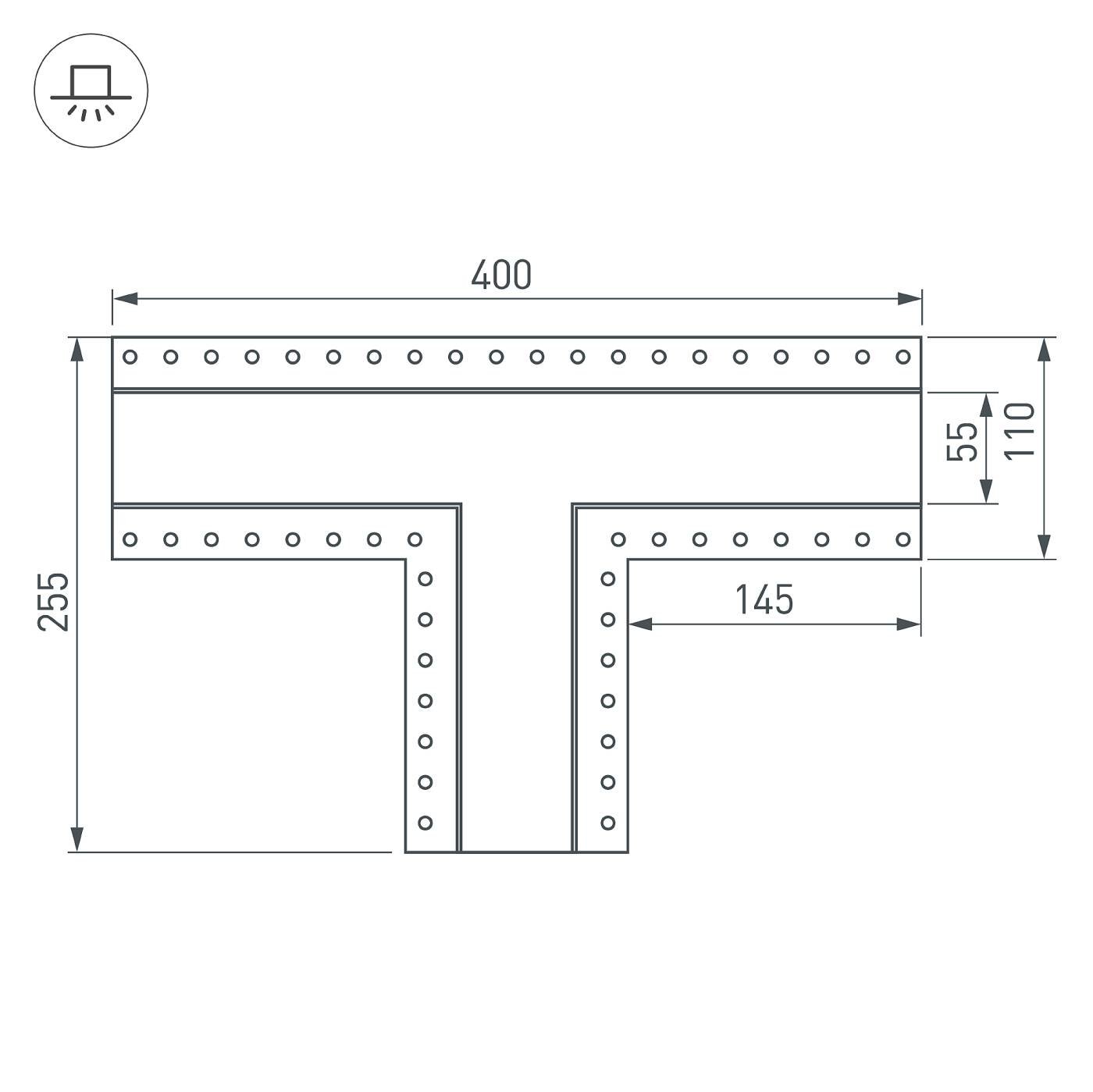 030133 Тройник Arlight 030133