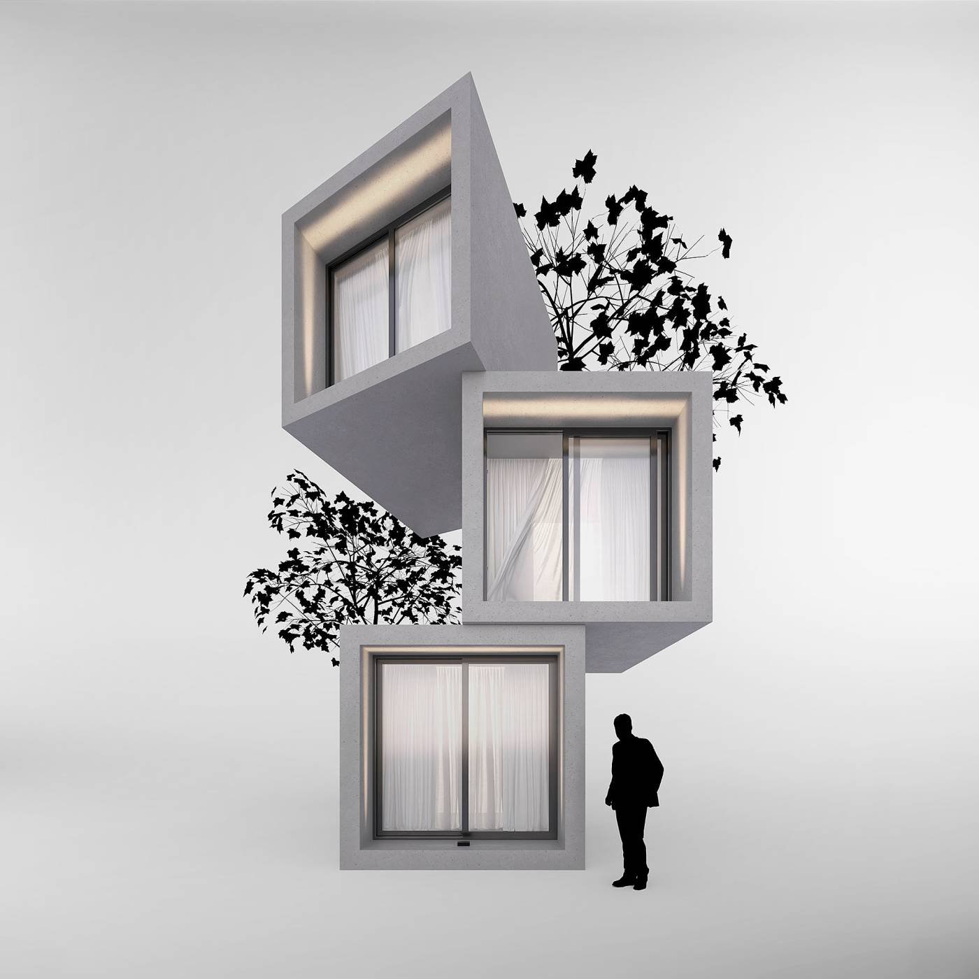 Накладной светильник с узколучевой линзовой оптикой для контурной подсветки оконных проемов Arlight Stripe 052701