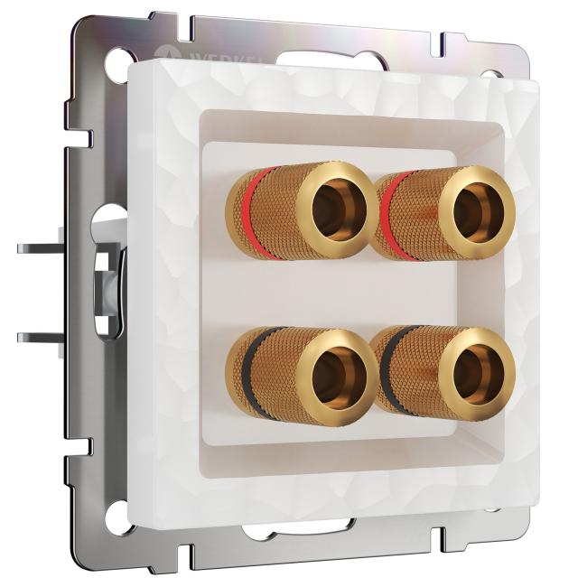 W1285001/ Акустическая розетка (hammer белый) Розетка Werkel W1285001/ Акустическая розетка (hammer белый)