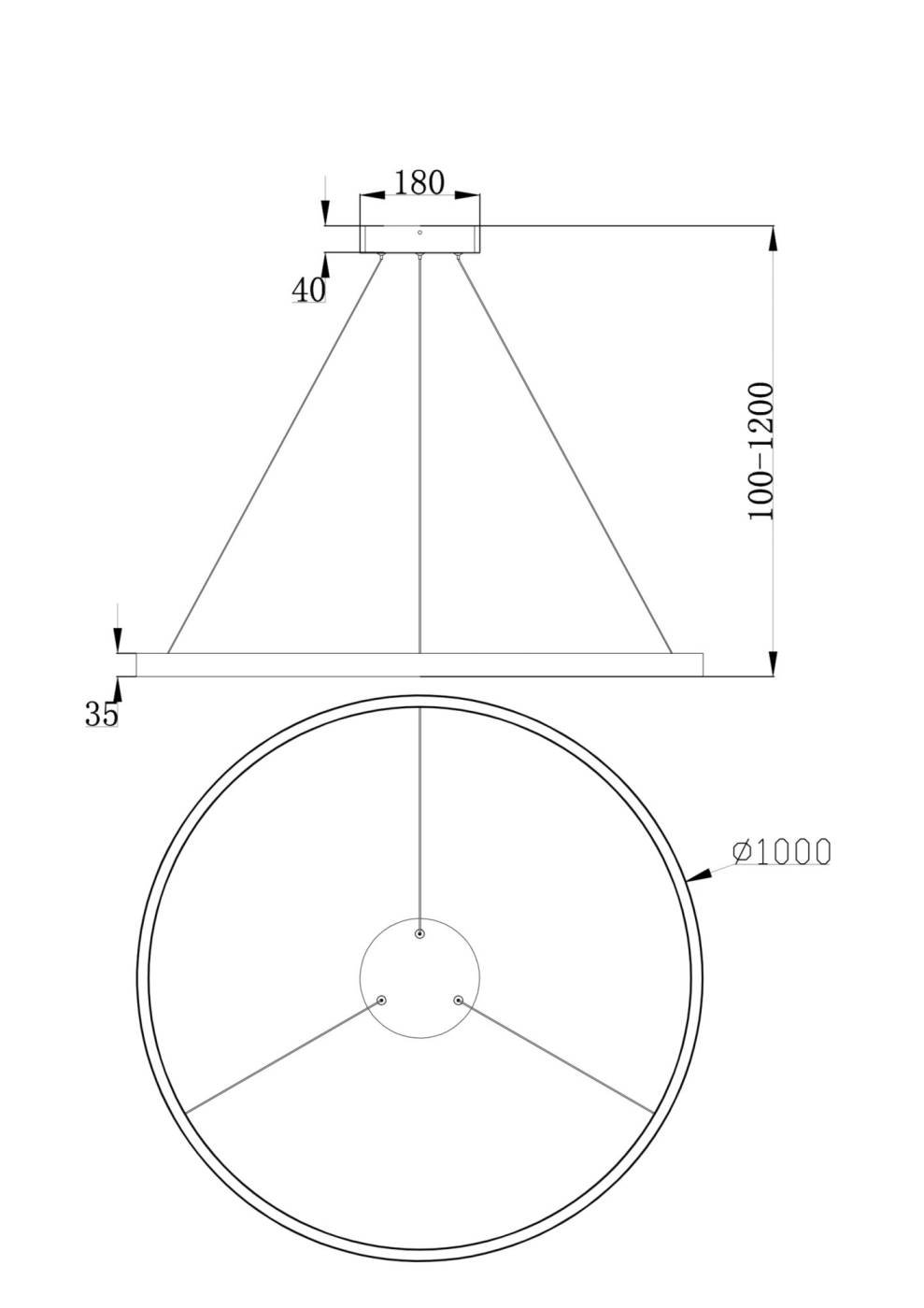 Подвесная люстра Maytoni Rim MOD058PL-L54BS4K