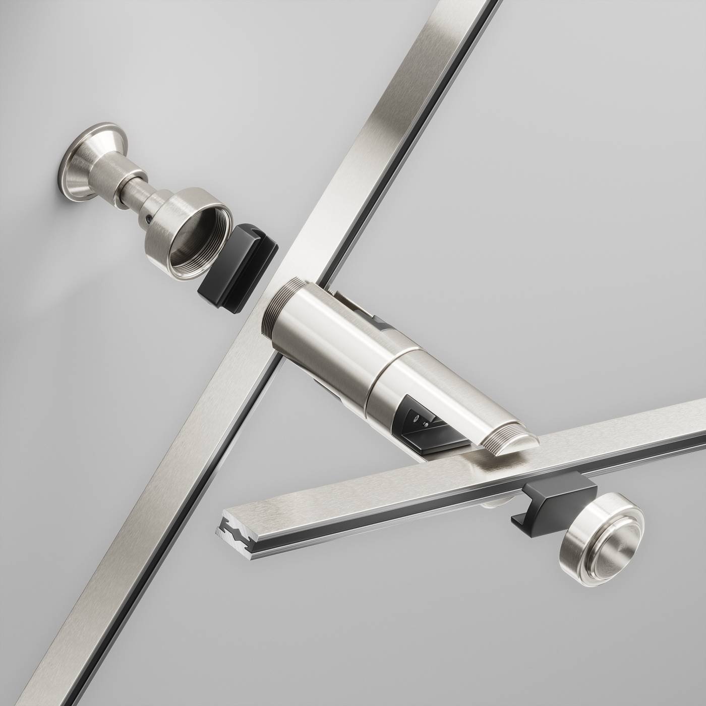 Крепление настенное Wall двойное Maytoni Accessories for tracks Flarity TRA155CW-D1-PT