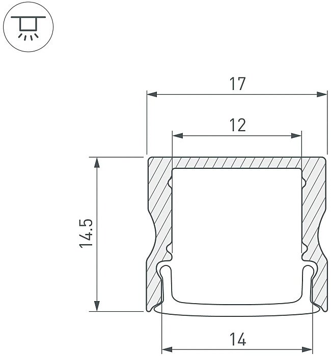Профиль Arlight Arh-Line 044259