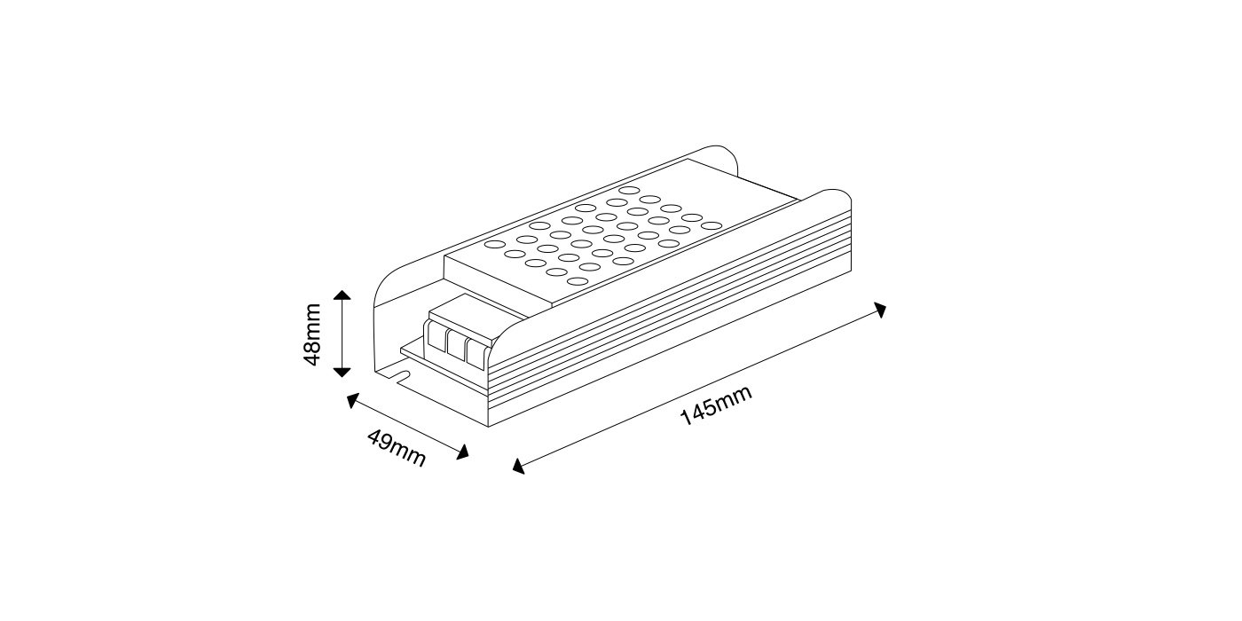 00-00006949 Блок питания с TRIAC диммированием IP20, 60Вт, 12В, YA-TR SWG PRO 00-00006949