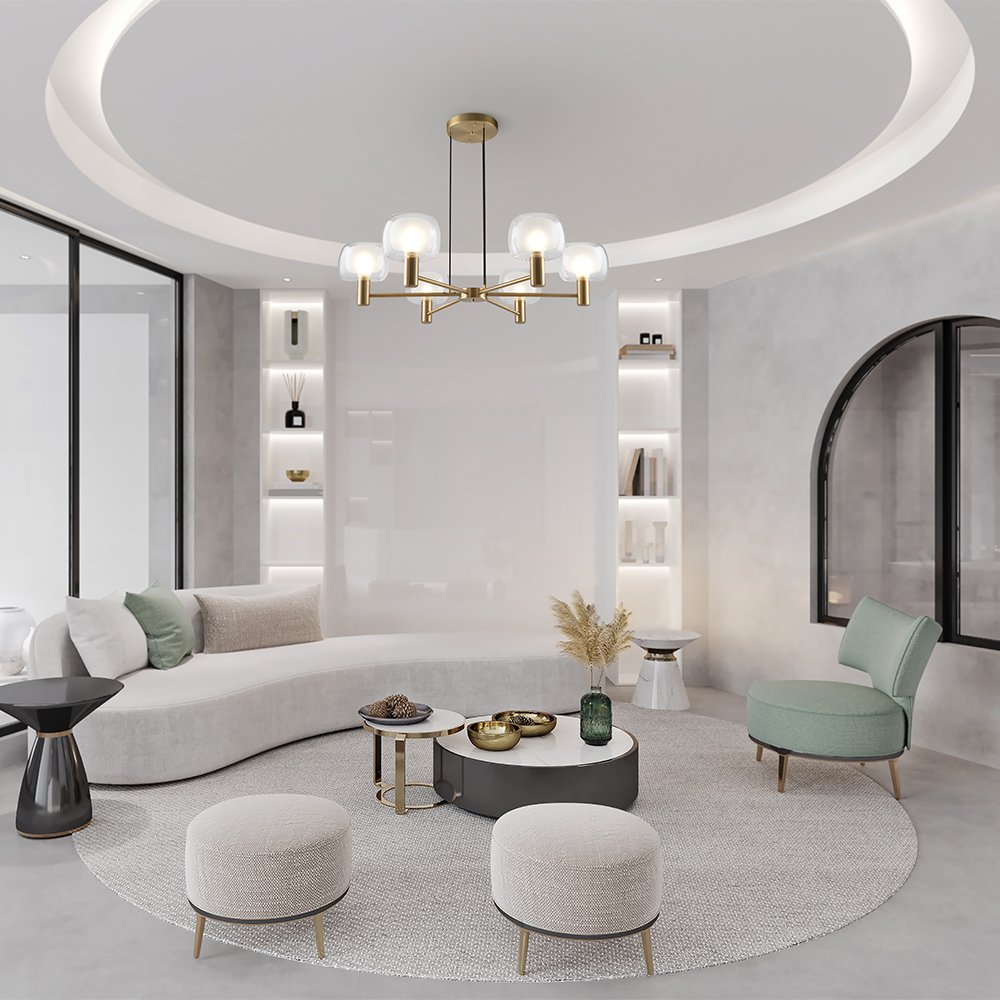 Подвесная люстра Maytoni Vision MOD411PL-06G