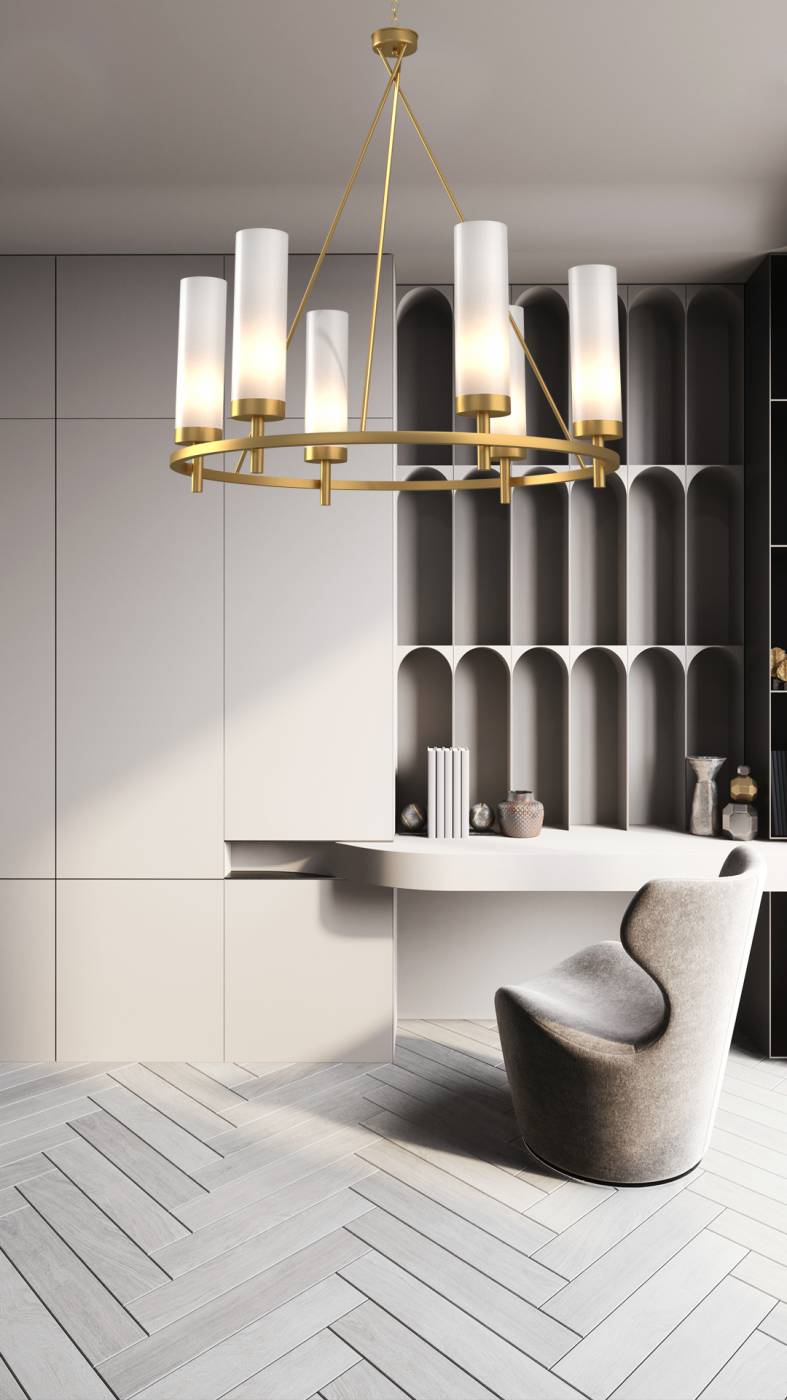 0882CL-6GD Подвесная люстра Milosh tendence Madison 0882CL-6GD