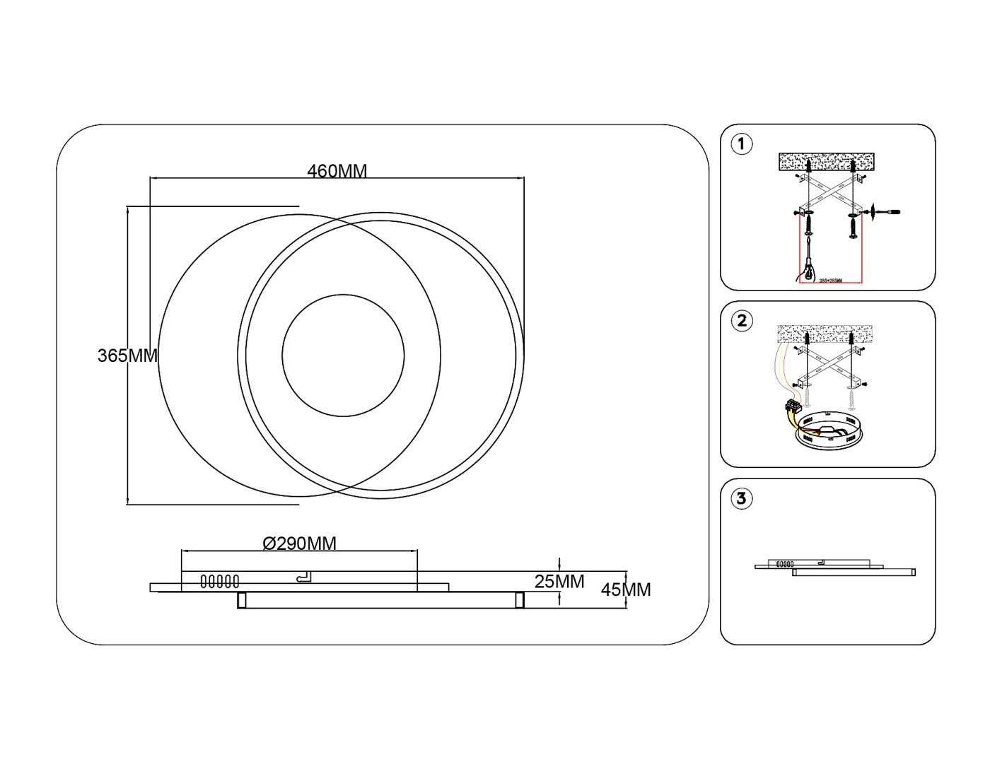 Потолочная люстра Ambrella LineTech FL4789
