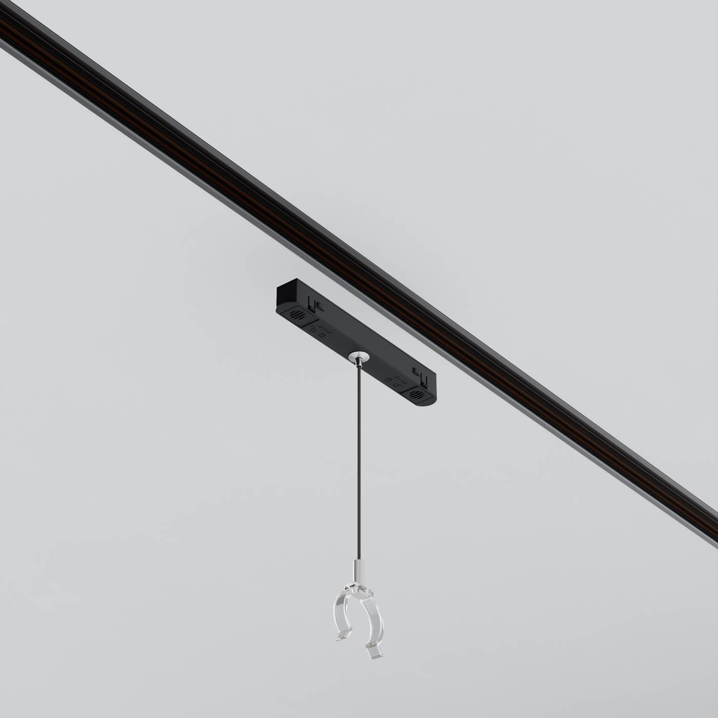 TRA101SWT-2BB Коннектор с тросовым подвесом Tau в шинопровод Gravity, Maytoni TRA101SWT-2BB