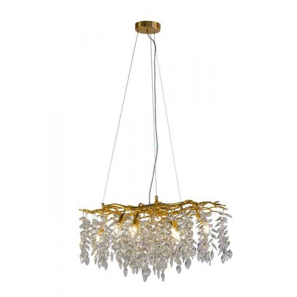 LEAF FALL D800 GOLD Подвесная люстра AM Group Leaf fall LEAF FALL D800 GOLD
