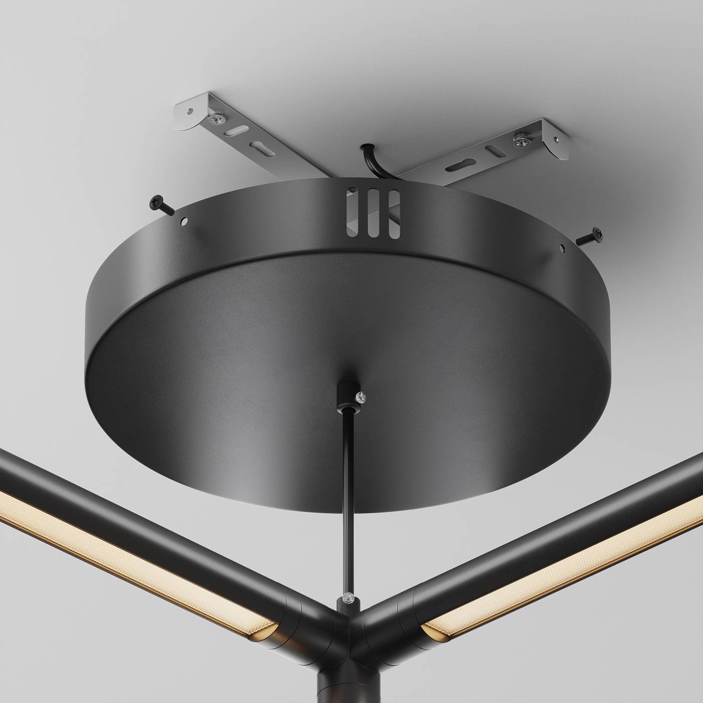 Потолочная чаша для ввода питания с блоком питания системы Shelf Maytoni Accessories for system Shelf CA031B-B