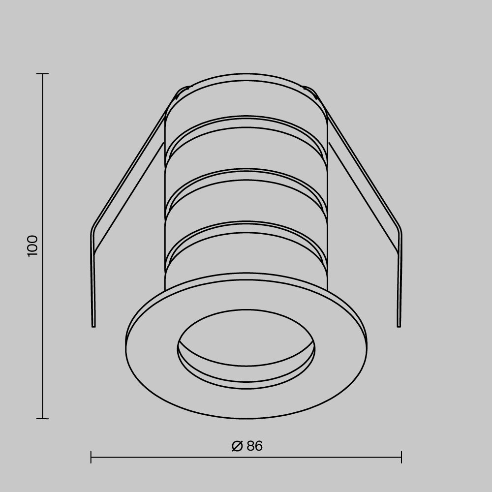 O511DL-L10W4K Встраиваемый светильник Cove Maytoni O511DL-L10W4K