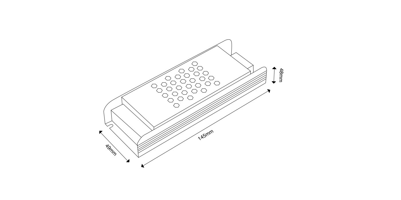 00-00006950 Блок питания с TRIAC диммированием IP20, 60Вт, 24В, YA-TR SWG PRO 00-00006950