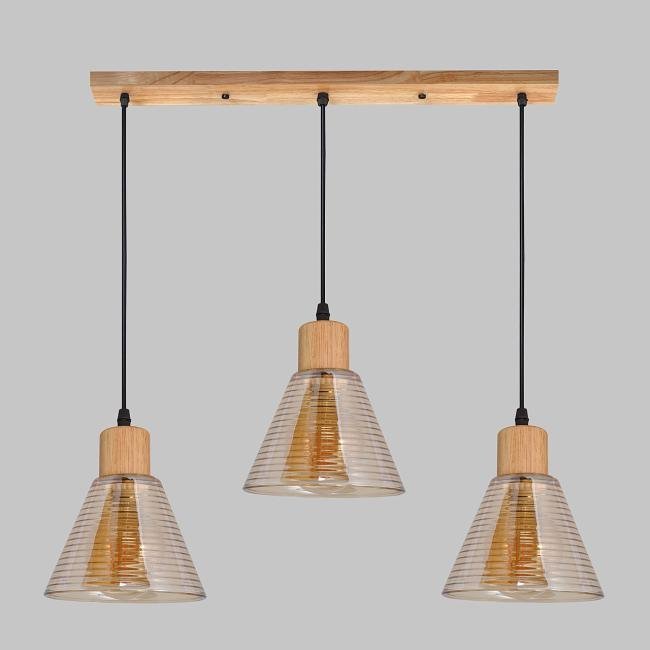 MD.5870-3-P-WOOD+BK Светильник подвесной IMEX MD.5870-3-P-WOOD+BK
