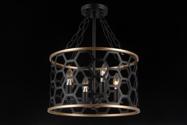 Подвесная люстра Natali Kovaltseva Valencia VALENCIA 81059-4C MATT BLACK
