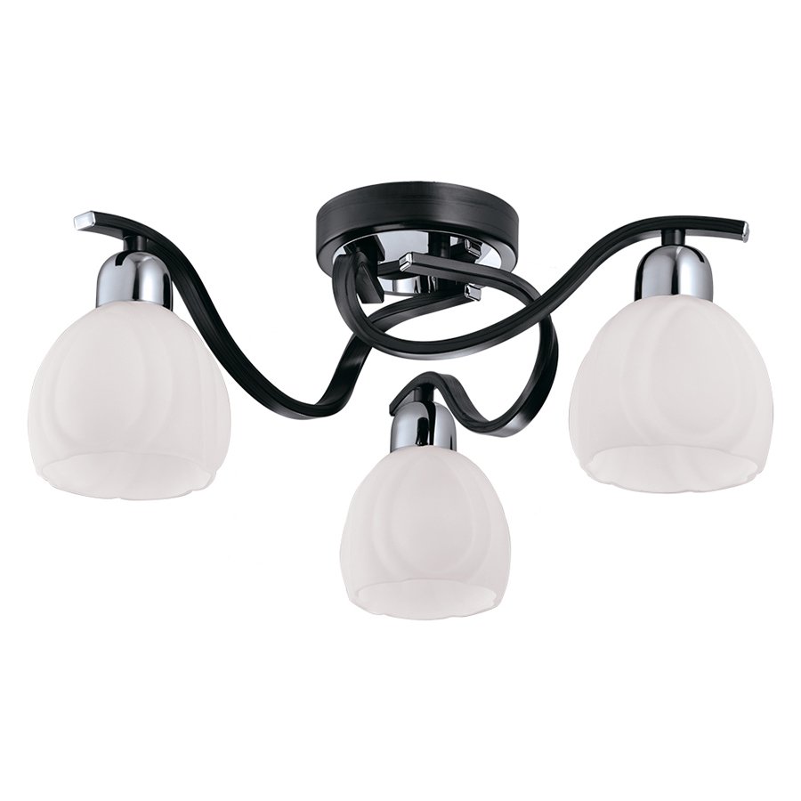 389/3PF-Blackchrome Потолочная люстра ID lamp Coral Springs 389/3PF-Blackchrome