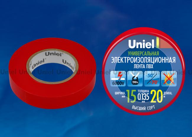 UIT-135P 20/15/01 RED Изоляционная лента Uniel UIT-135P 20/15/01 RED