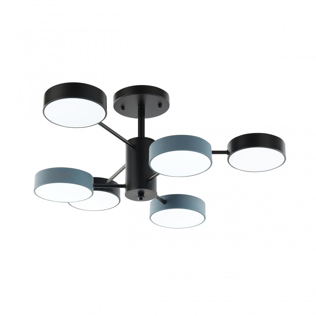 Потолочная люстра Arte Milano Ferrara 250906/6B Bk/Gr