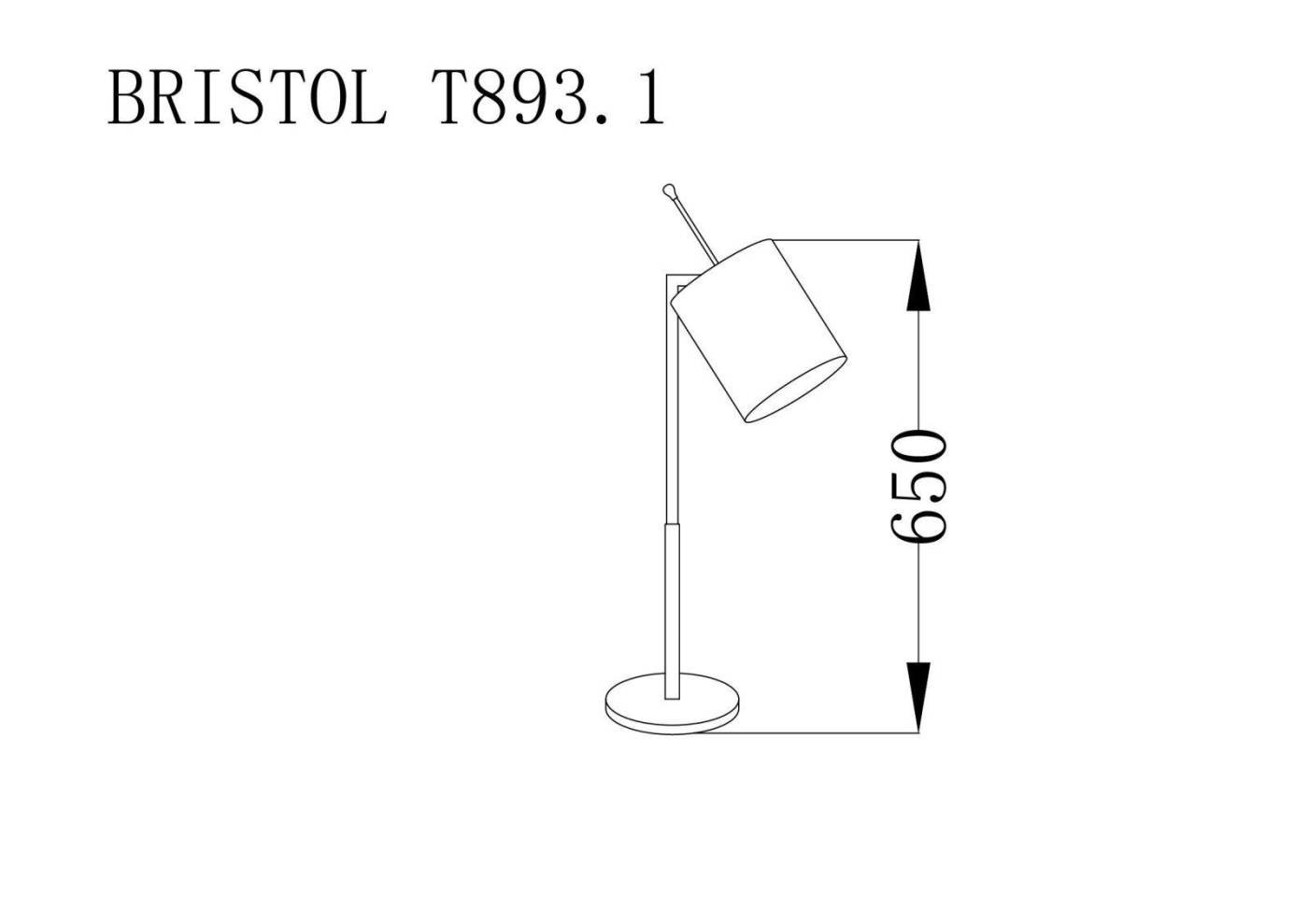 BRISTOL T893.1 Настольная лампа Lucia Tucci Bristol BRISTOL T893.1