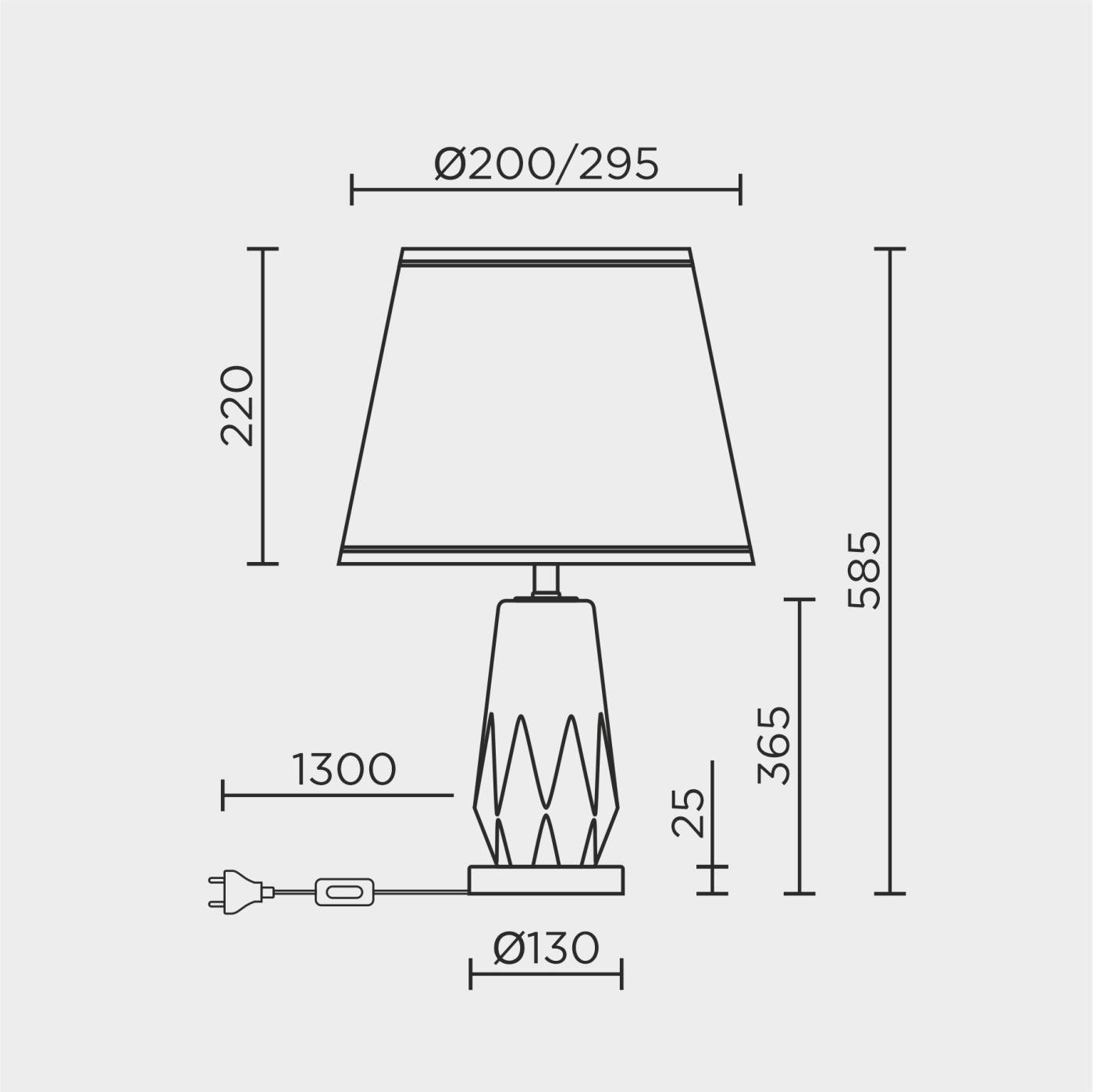 ML.6174.01TL GN Настольная лампа ML Modelux ML.6174.01TL GN