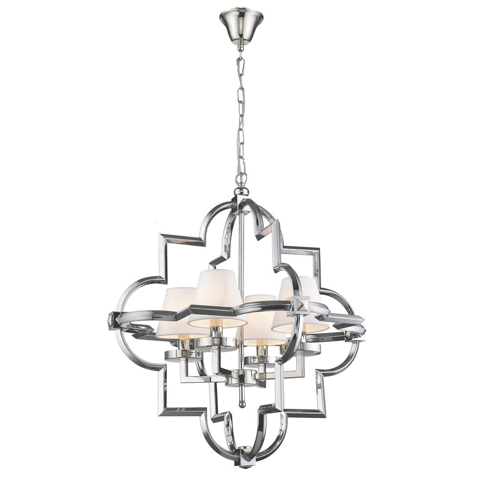 KM0728P-4M nickel Подвесная люстра Delight Collection Mandeville KM0728P-4M nickel