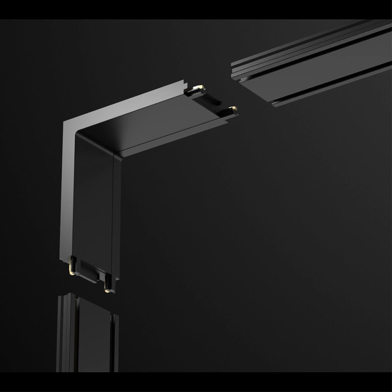 Соединитель с токопроводом Г для низковольтного шинопровода (потолок/стена) Novotech Smal 135214