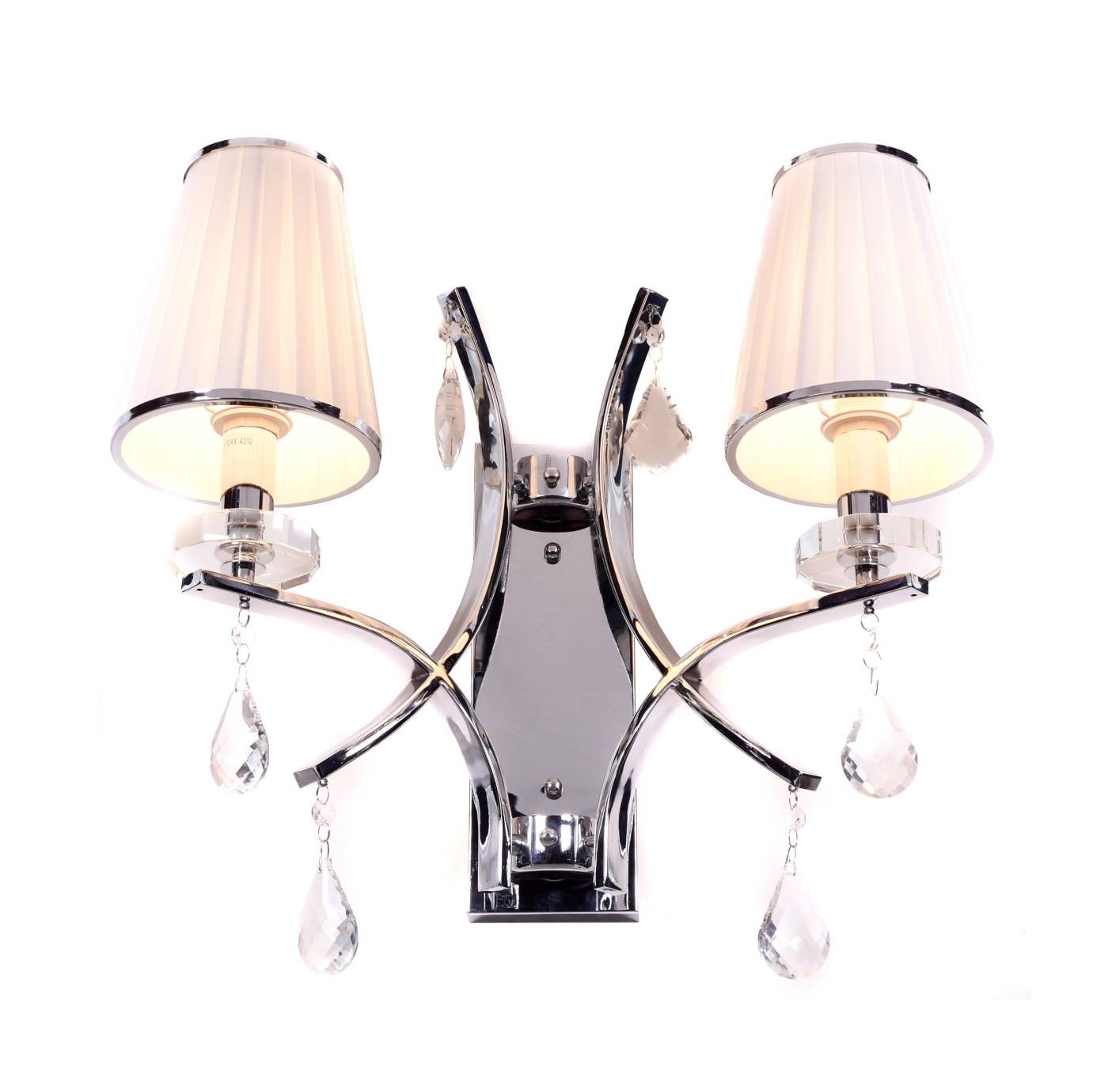 Настенное бра Lumina Deco LDW 66247-2 WT+CHR