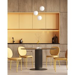 DR-20032C-1 NP URL57-10 Yellow-1 Обеденный стул Stool Group Pip DR-20032C-1 NP URL57-10 Yellow-1