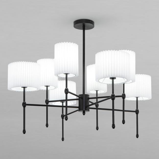 60162/8 черный Потолочная люстра Eurosvet Notturno 60162/8 черный