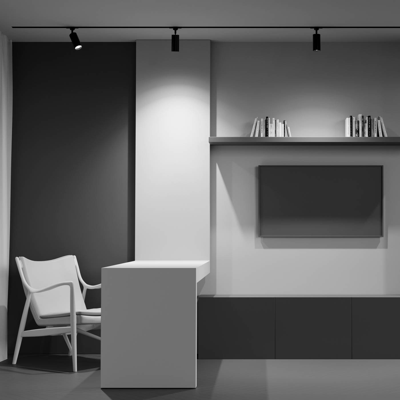 TR028-3-GU10-B Трековый светильник Maytoni Focus Trinity TR028-3-GU10-B