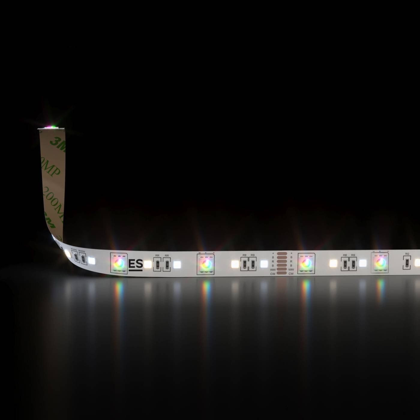 Светодиодная лента 90Led 16W IP20 RGBWW Elektrostandard Лента светодиодная 90Led 16W IP20 MIX RGB 3300/6500 теплый белый/холодный белый (5050+2835+2835 90Led 16W IP20 RGBWW)