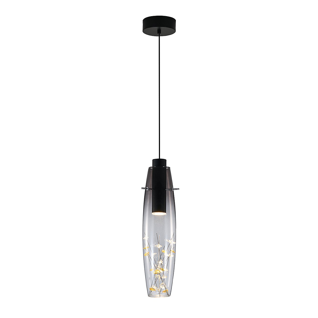 Светильник подвесной Indigo Tesoro V000141L 11063/1P Amber