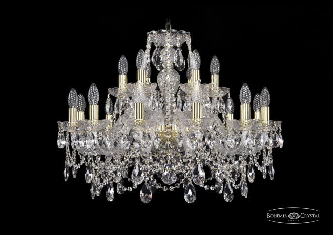 1411/12+6/240 G Подвесная хрустальная люстра 1411 Bohemia 1411/12+6/240 G