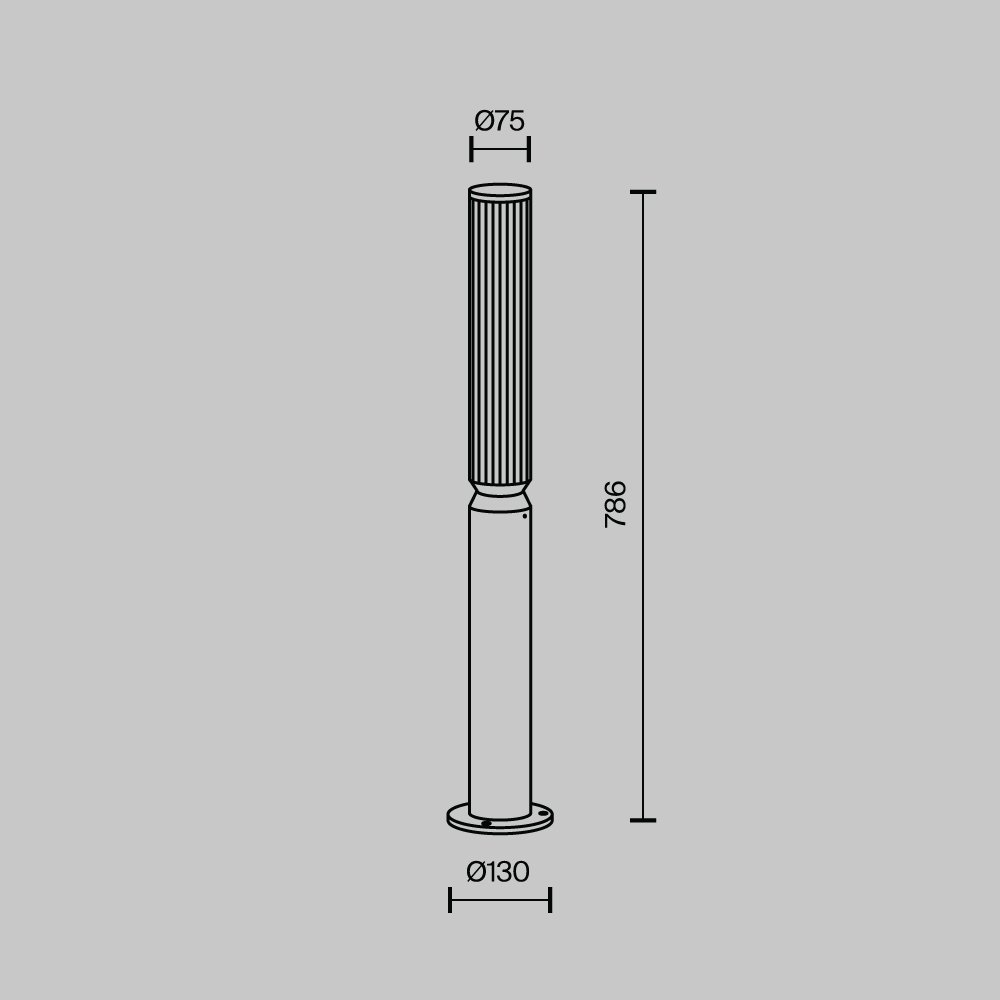 Уличный наземный светильник Maytoni Lit O593FL-L12GF3K
