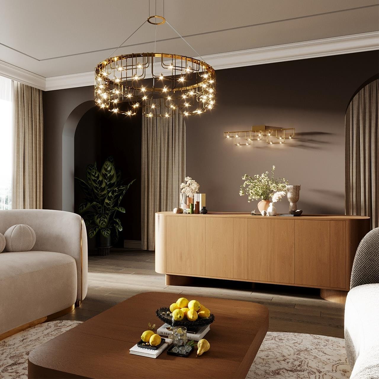 Подвесная люстра Odeon Light Zaha 7060/44L