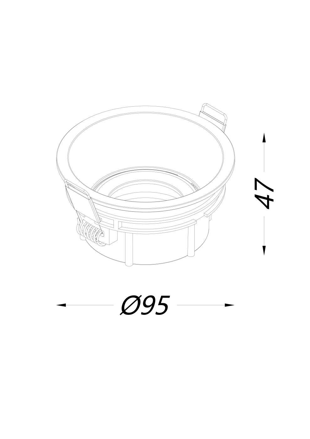 00-00004180 Корпус светильника встраиваемый, серия COMBO 4, SWG PRO 00-00004180