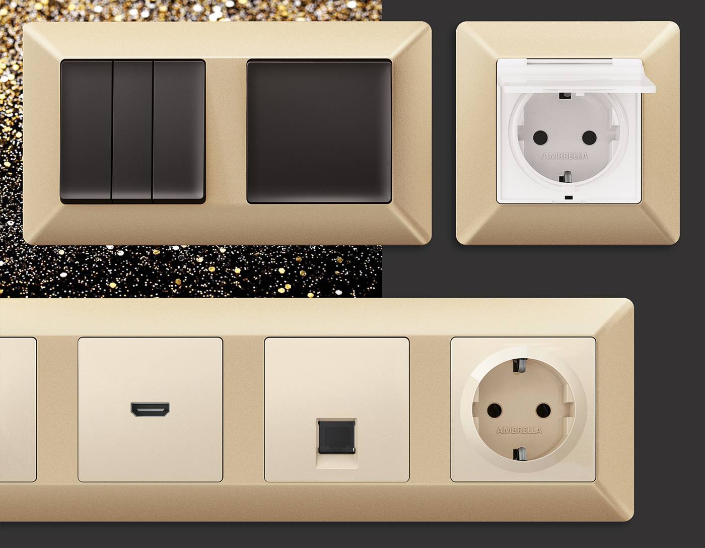 Рамка Ambrella Volt Line AF110603