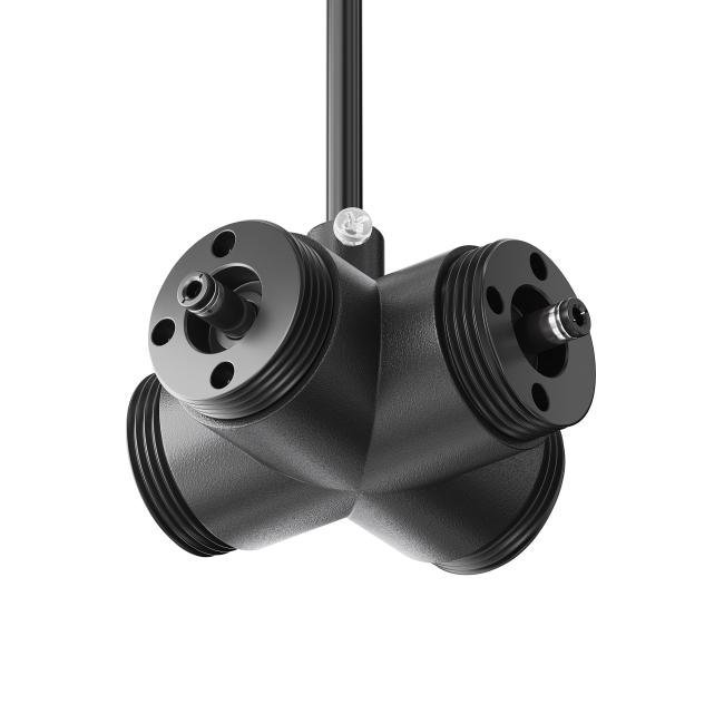 Х-образный вертикальный коннектор для системы Shelf с вводом питания Maytoni Accessories for system Shelf CA017TX-P-B