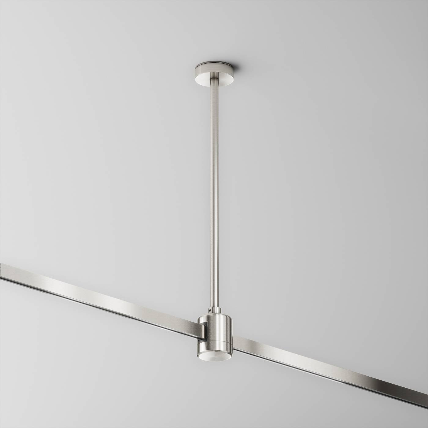 Крепление потолочное Medium 300мм с прямым коннектором питания Maytoni Accessories for tracks Flarity TRA158C-IPC1-PT