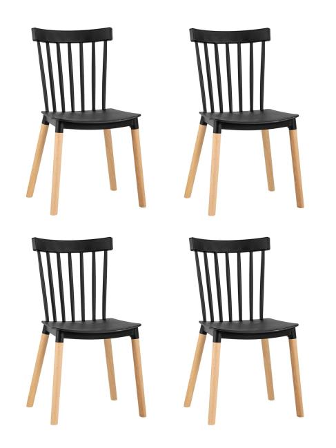 Комплект стульев Stool Group Field SL-7037W black X4