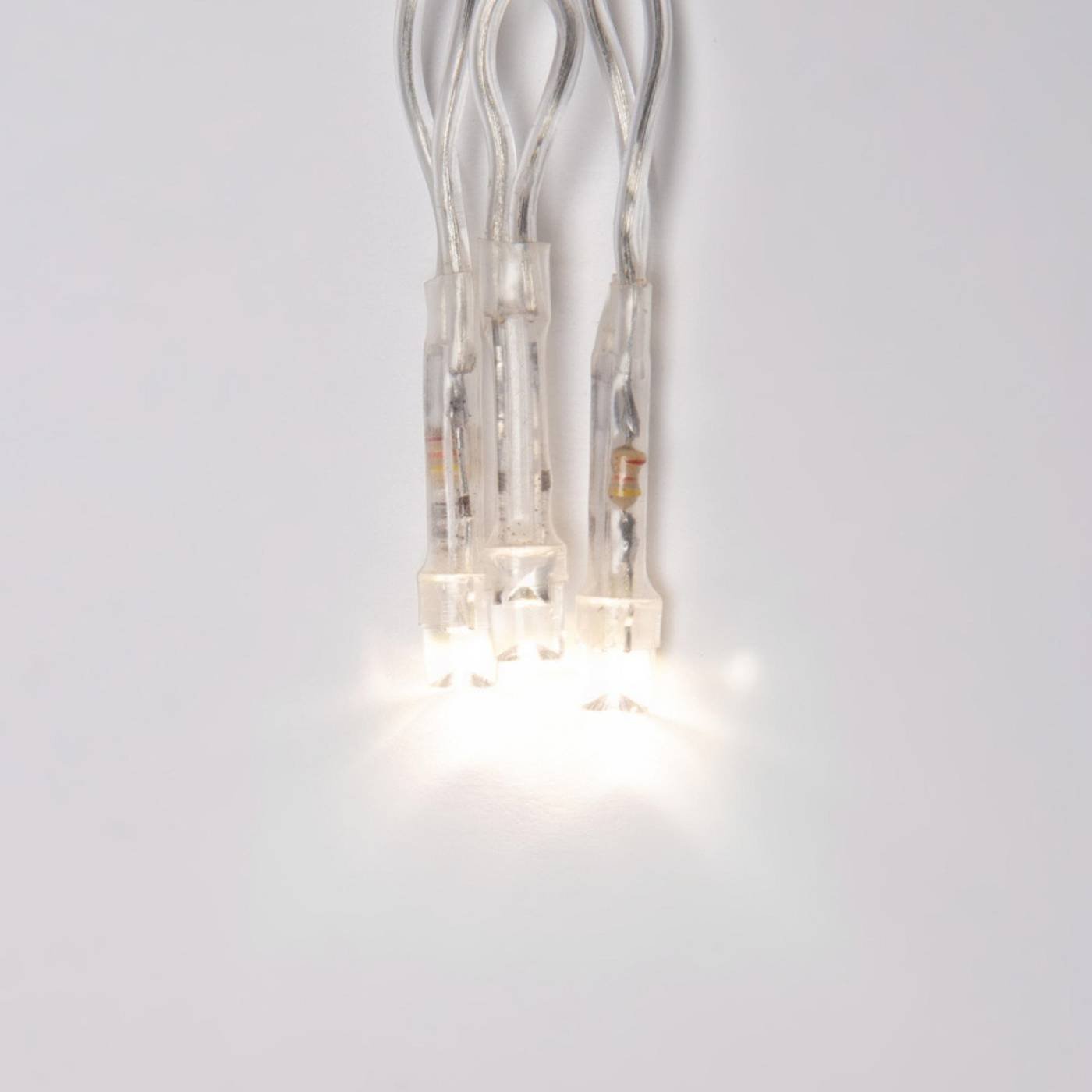 Бахрома светодиодная с контроллером, 3 м Uniel ULD-B3010-200/DTA WARM WHITE IP20