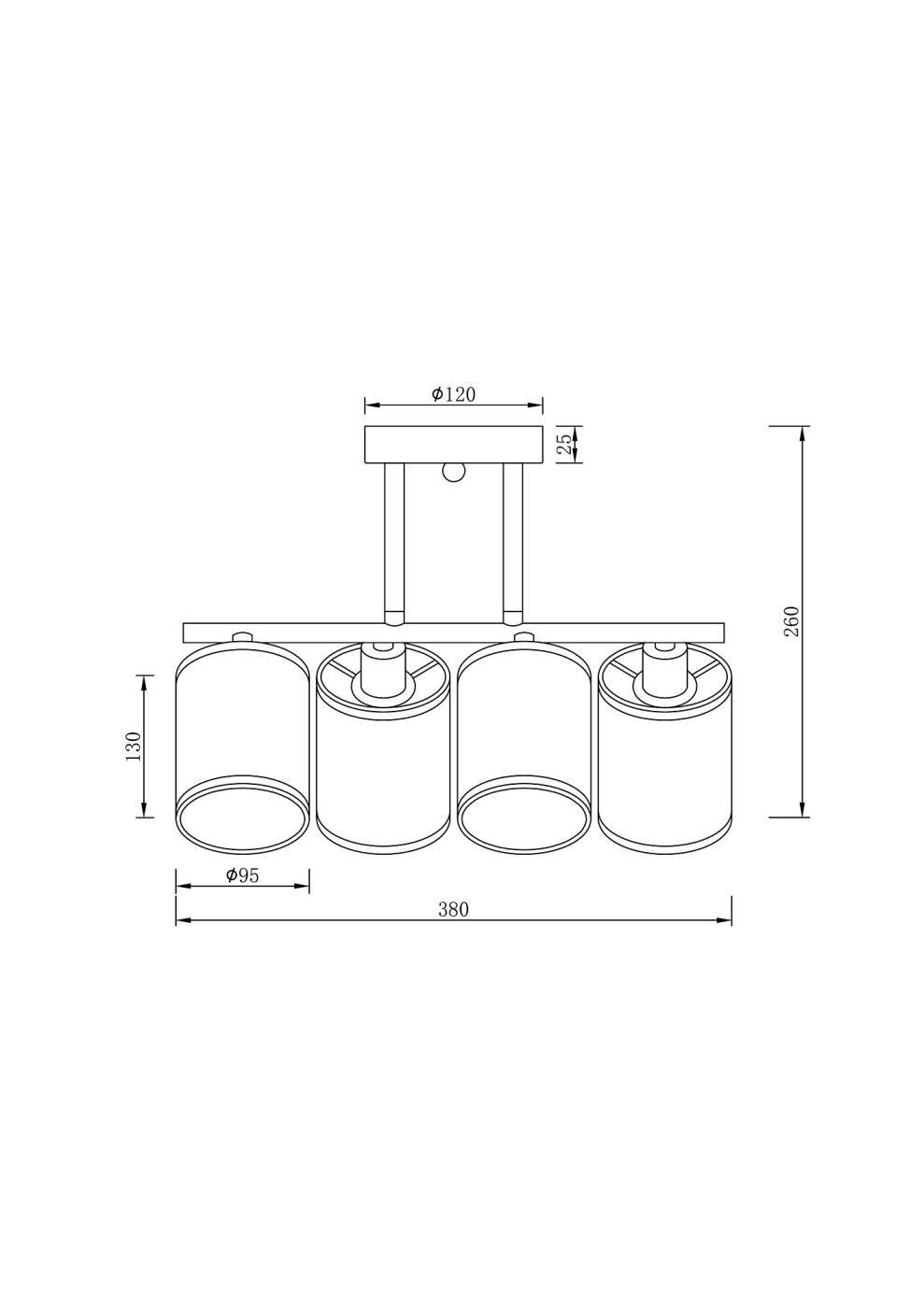 FR5136PL-04CH Потолочная люстра Freya Course FR5136PL-04CH