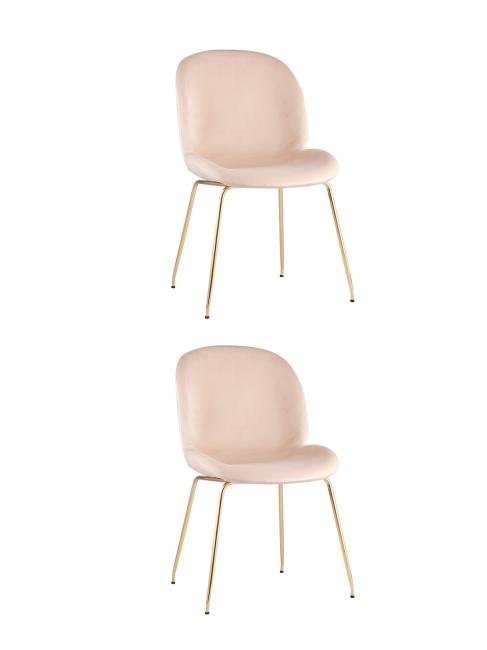 Комплект стульев Stool Group Beetle 8329 VELVET BEIGE X2