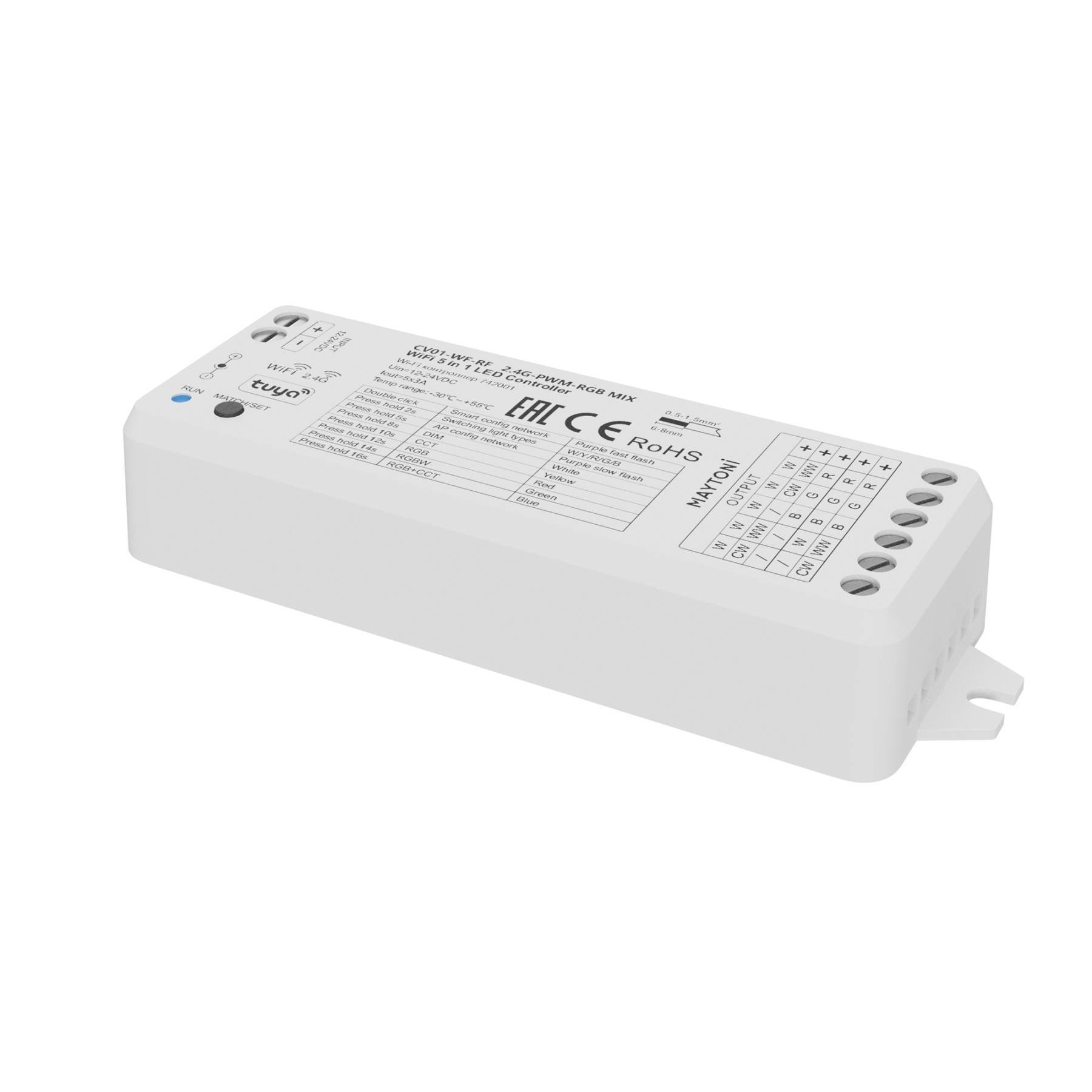 742001 Wi-Fi контроллер для светодиодной ленты RGB MIX 12-24В Maytoni Контроллеры для светодиодной ленты 742001