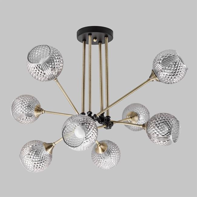 MD.5299-8-S-AB+BK Потолочная люстра IMEX MD.5299-8-S-AB+BK
