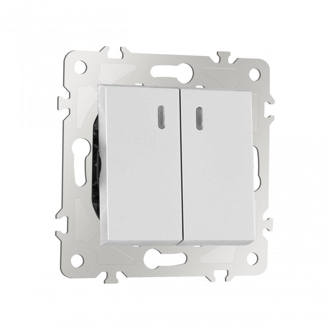 Выключатель Arte Milano Am-203 203.33-2.silver