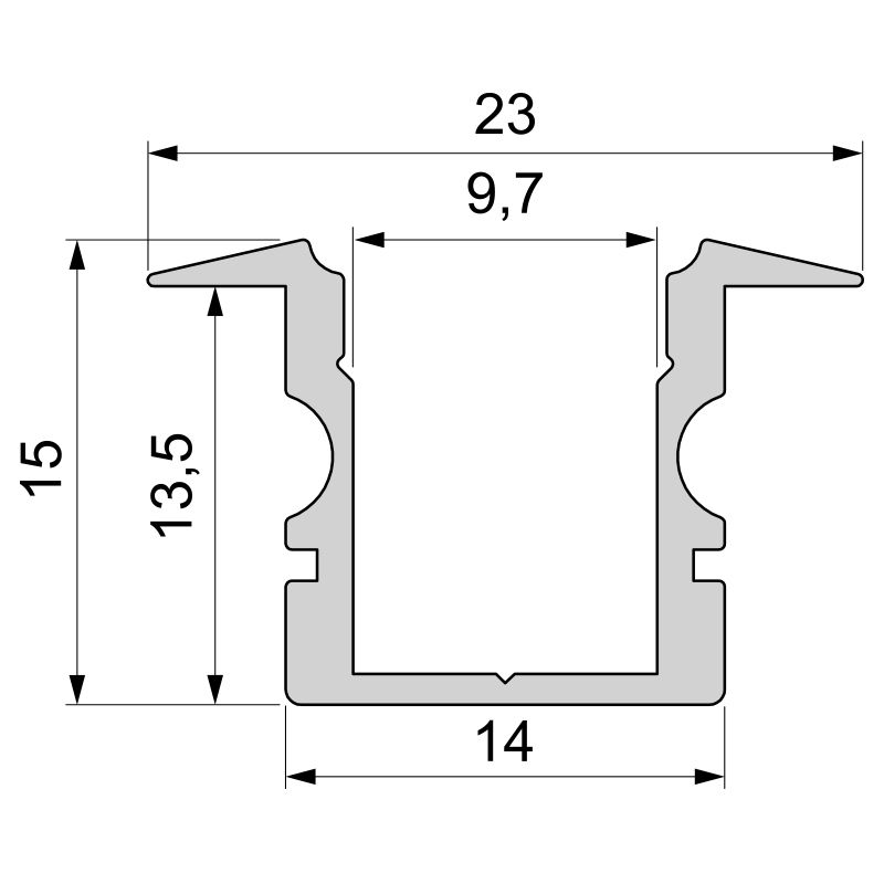 T-Профиль Deko-Light ET-02-08 975105