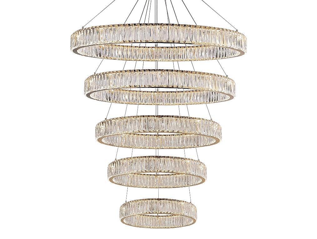 Потолочная чашка 8240 D35 5 вертик.колец gold Потолочная чашка Newport Crystal Потолочная чашка 8240 D35 5 вертик.колец gold