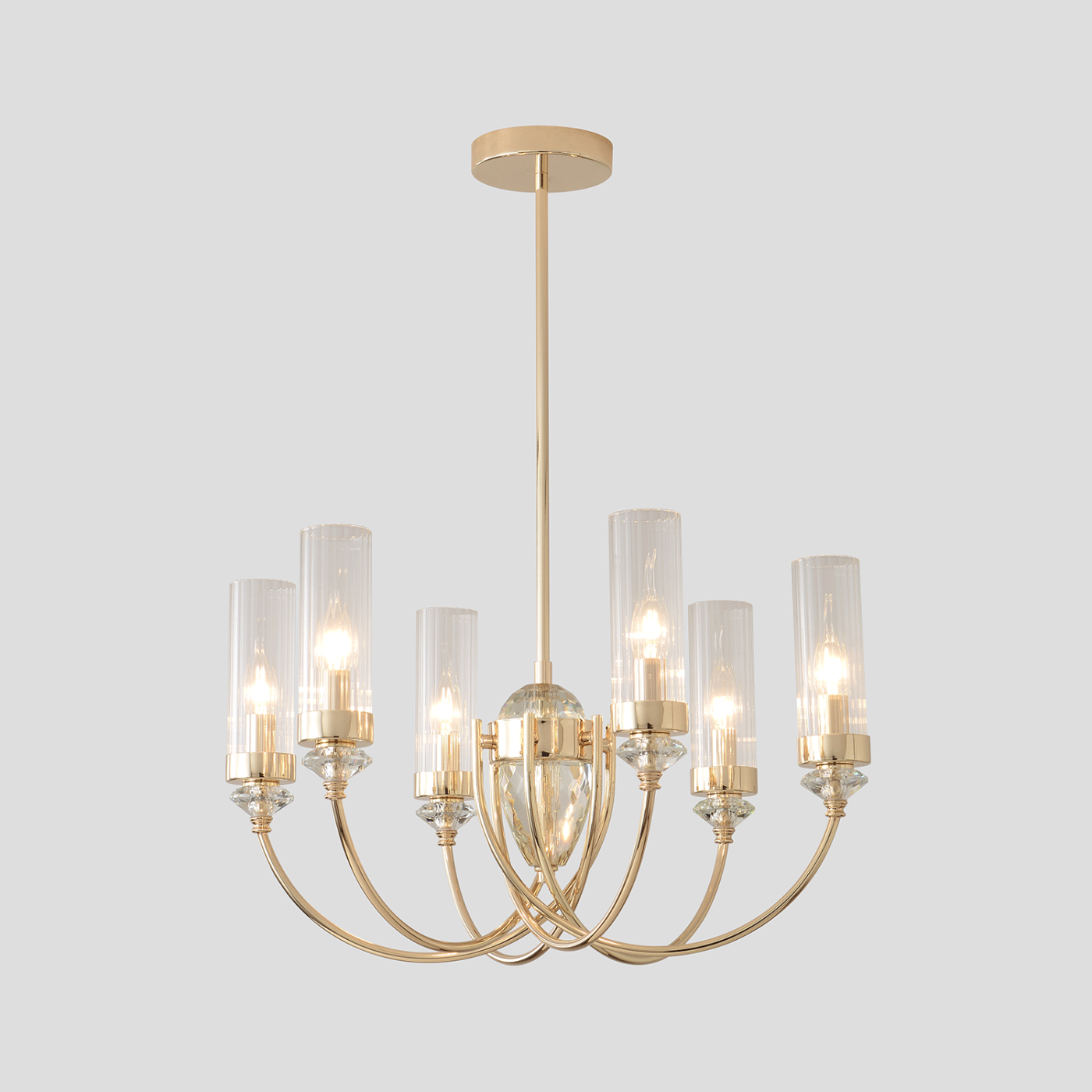 Люстра на штанге Crystal Lux Secret SECRET SP6 GOLD