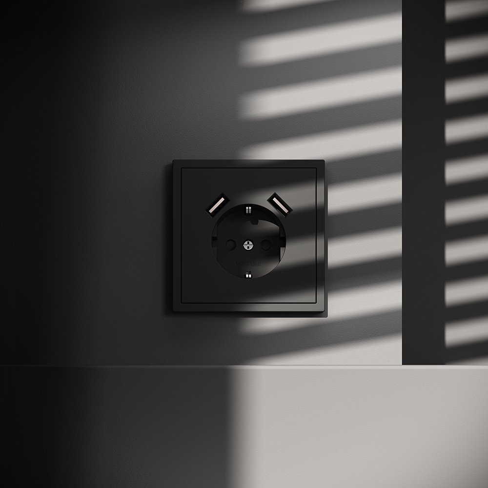 VLS040408 Розетка Voltum S70 VLS040408